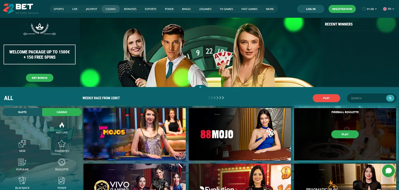 22Bet Live-Dealer 22Bet Live-Dealer